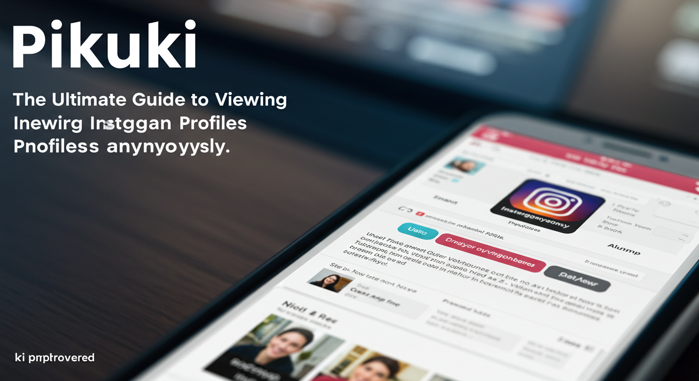 Pikuki: The Ultimate Guide to Viewing Instagram Profiles Anonymously